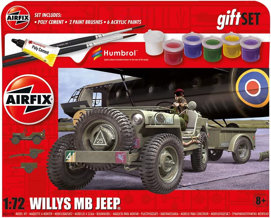 Airfix Hanging Gift Set Willys MB Jeep Model
