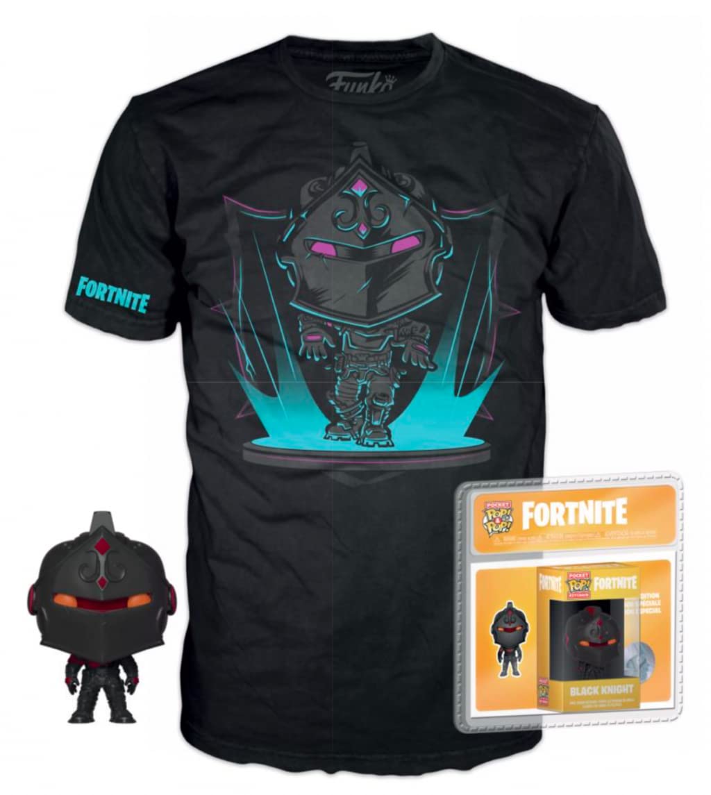 Difuzed FORTNITE - Boxed T-Shirt POP + Pocket POP - Black Knight (L)