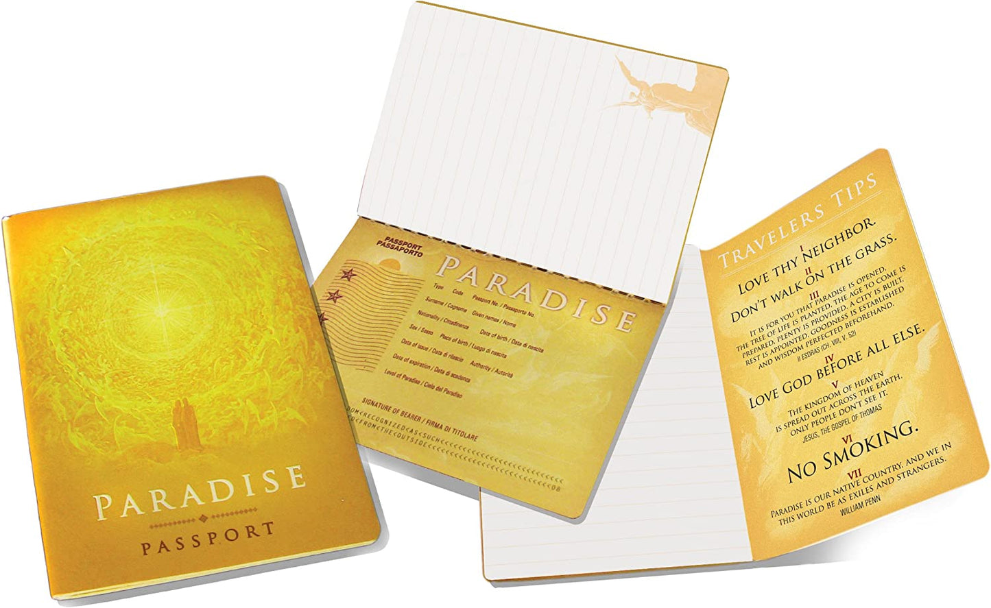 The Unemployed Philosophers Guild Passport To Paradise Mini Notebook