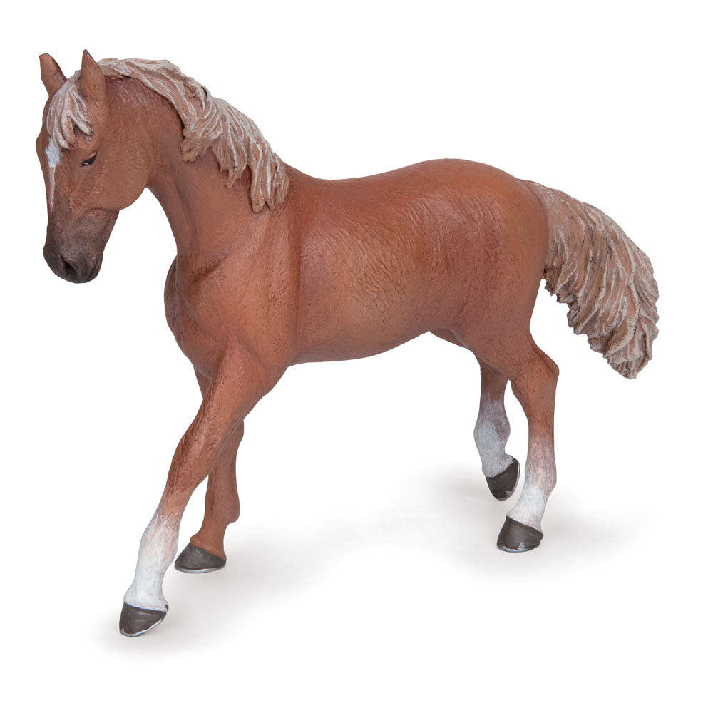 PAPO Horses and Ponies Alezan English Thoroughbred Mare Toy Figure, Brown (51533)