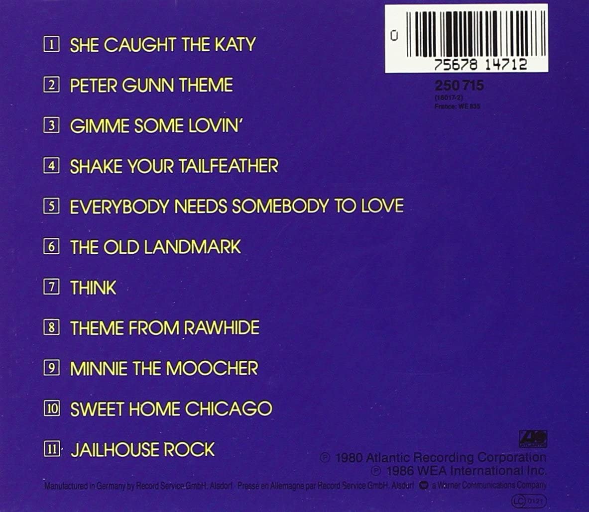 Soundtrack. the Blues Brothers