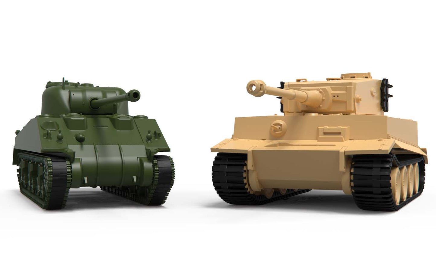 Airfix Classic Conflict Tiger 1 vs Sherman Firefly Model