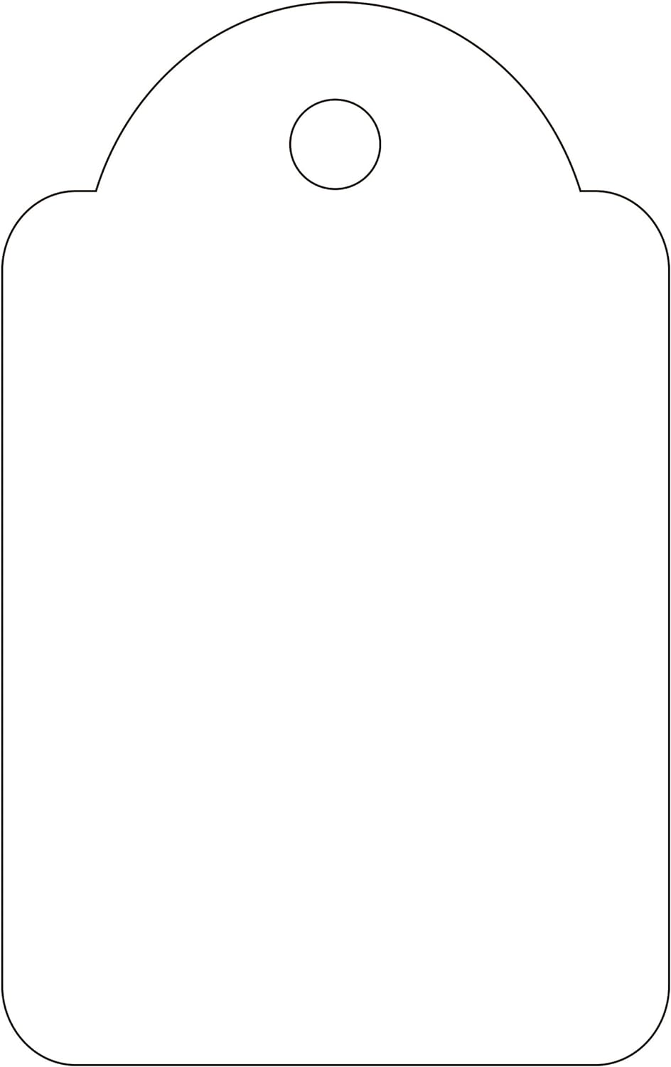 Apli 390 22 x 35 mm Value Strung Tickets - White (Pack of 500
