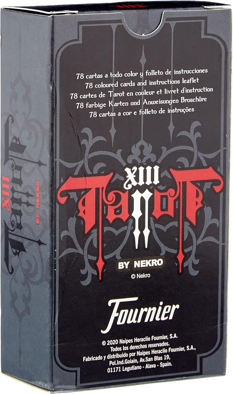 Fournier Nekro Tarot Cards 12cm Black