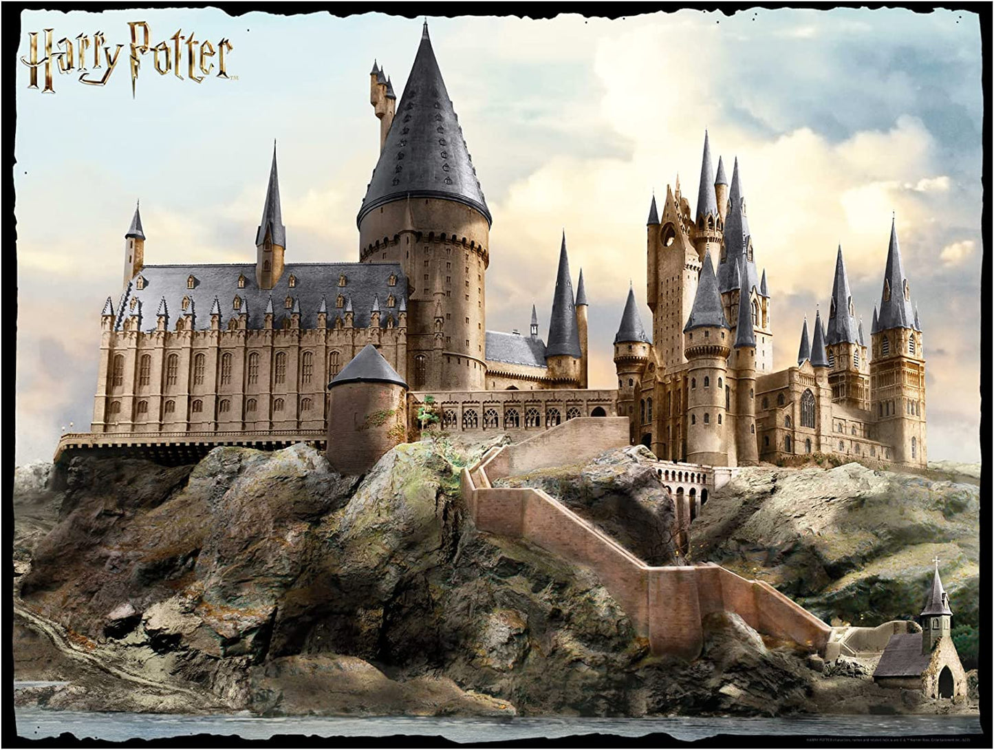 University Games U08568 Harry Potter Hogwarts Day to Night Scratch Off Puzzle