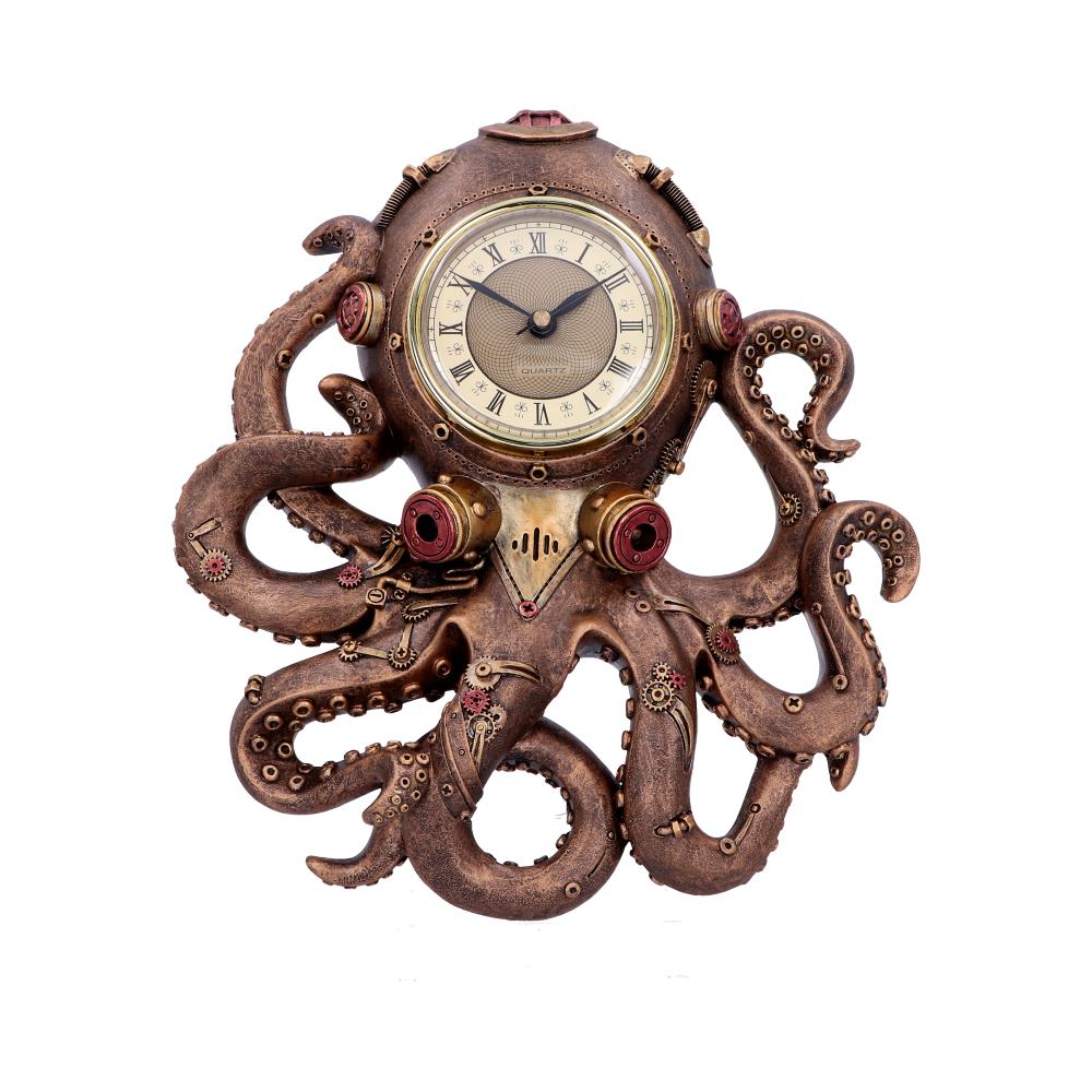 Octoclock Steampunk Octopus Squid Wall Clock