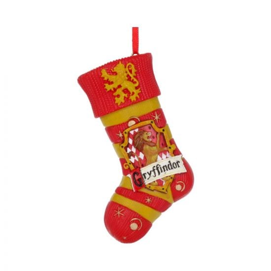 Nemesis Now Officially Licensed Harry Potter Gryffindor Stocking Hanging Ornament, Resin, Red
