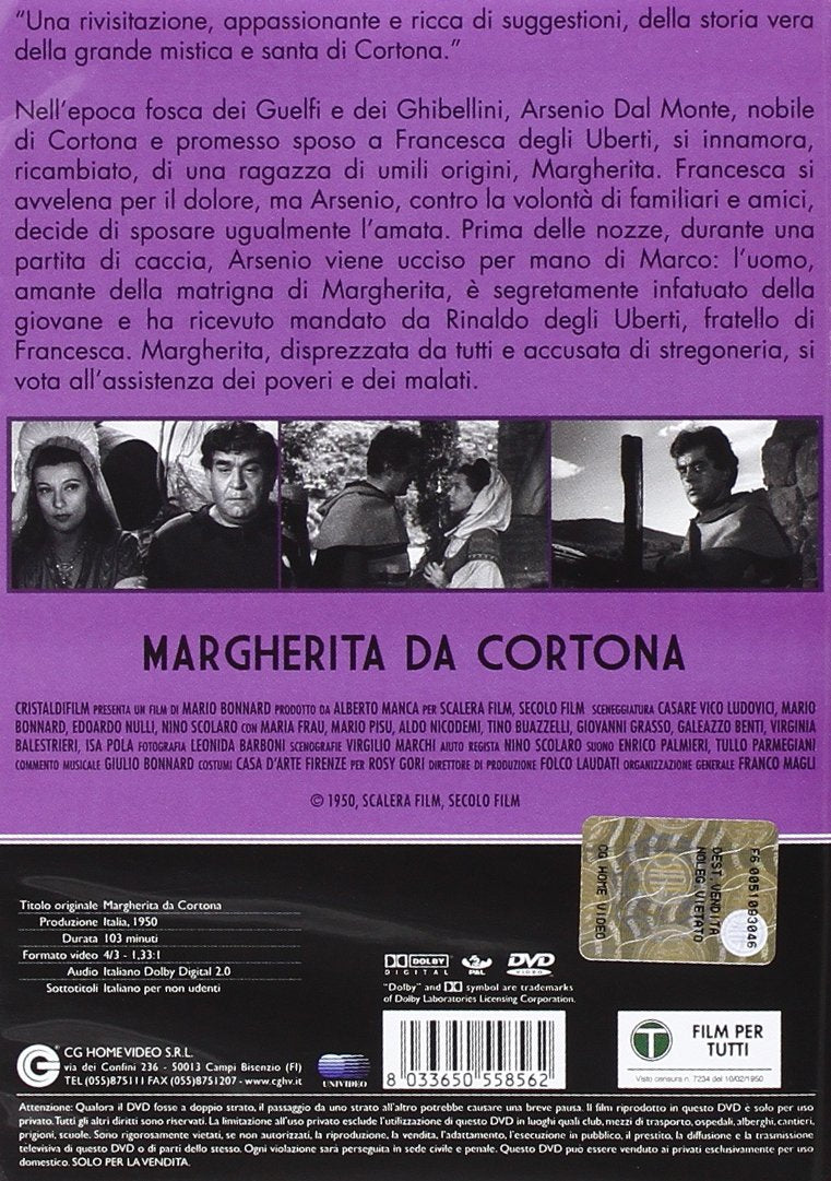 margherita da cortona dvd Italian Import