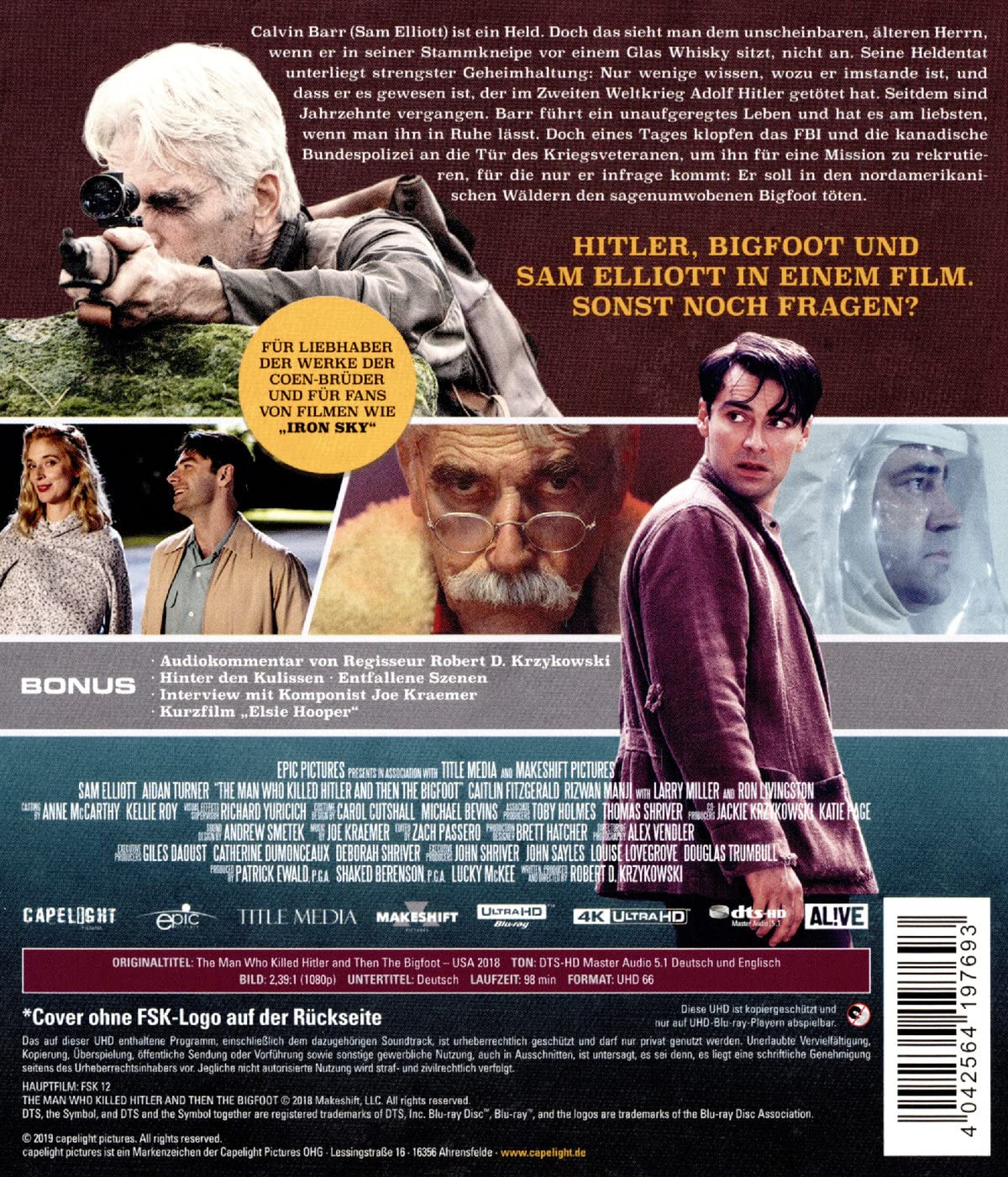 The Man Who Killed Hitler and Then The Bigfoot (4K Ultra HD/UHD)