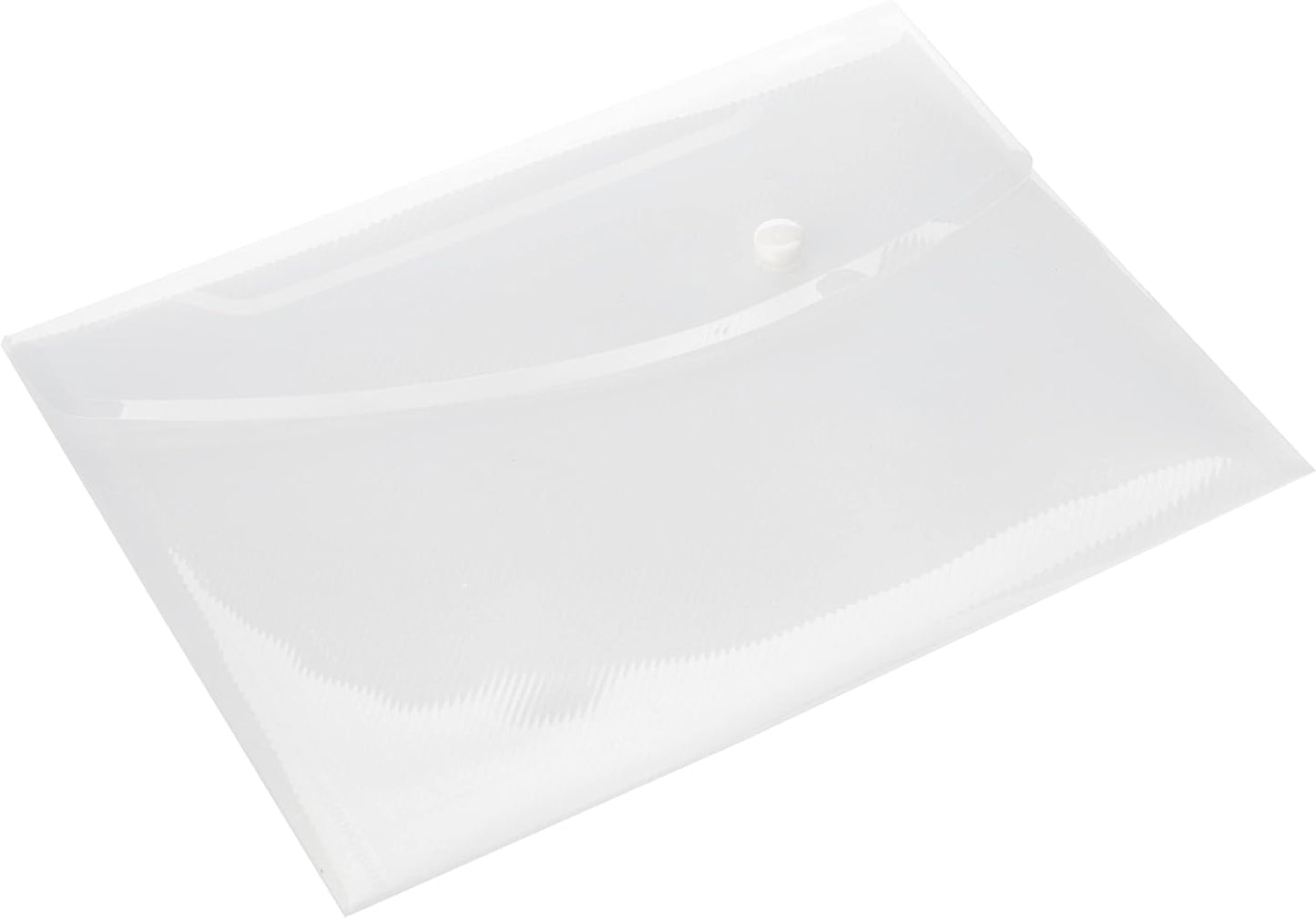 Rapesco 1588 Popper Wallets, A5, Clear Transparent, Pack of 5