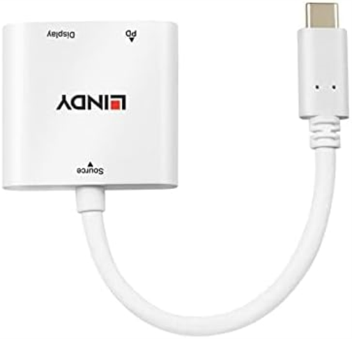 LINDY USB 3.1 Type C to HDMI 4K60 Converter with Power Delivery