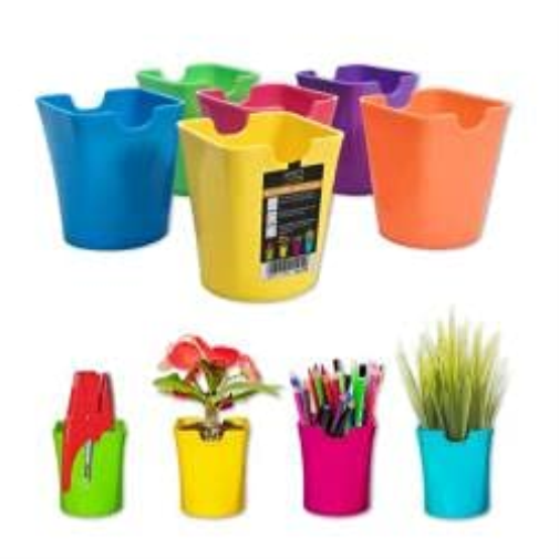 Bicchiere Portapenne In Pp Col.Fluo