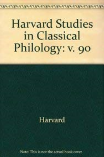 Harvard Studies in Classical Philology, Volume 90