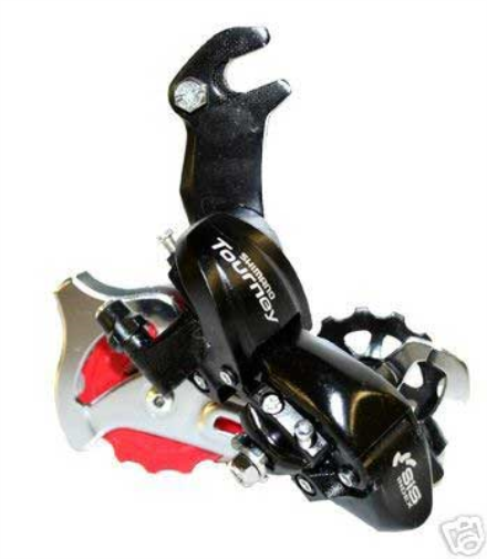 Shimano RD-TY300 6/7-speed rear derailleur with mounting bracket