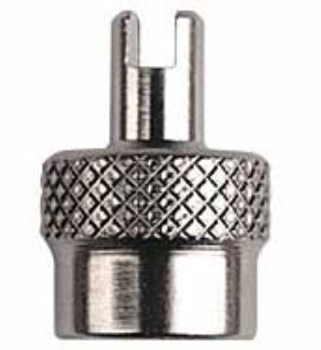 Weldtite Tools: Schrader Key Metal Valve Caps - Card of 4- -NONE