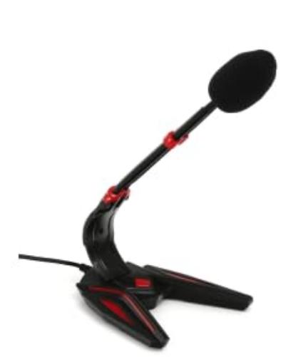 Gaming 3.5Mm Microphone W/Stand -Adjustable Control Panel