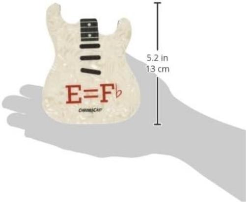 ChromaCast CC-COAST-S-4PK Strat Guitar Body Style Shaped Drink Coasters, 4-Pack