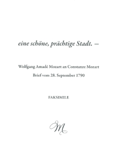 eine schone, prachtige Stadt. -