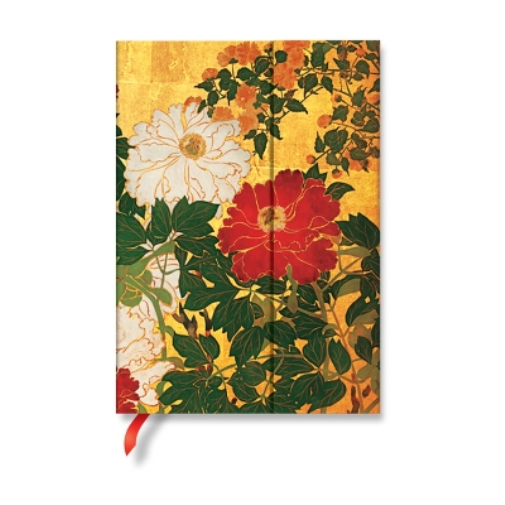 Natsu (Rinpa Florals) Midi Lined Hardback Journal (Wrap Closure)