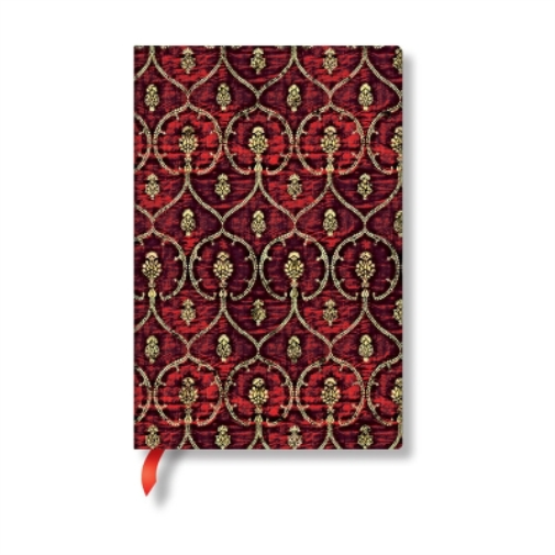 Red Velvet Mini Lined Softcover Flexi Journal (Elastic Band Closure)