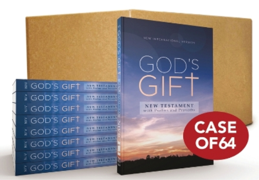NIV, God's Gift New Testament with Psalms and Proverbs, Pocket-Sized, Paperback, Case of 64, Comfort Print