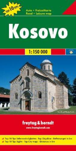 Kosovo Road Map 1:150 000