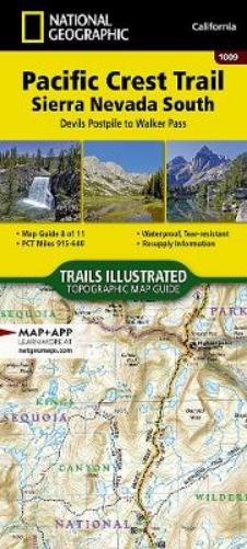 Pacific Crest Trail: Sierra Nevada South Map