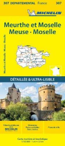 Meuse Meurthe-et-Moselle Moselle - Michelin Local Map 307