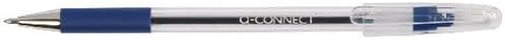 Q-Connect Grip Stick Ballpoint Pen Medium Blue (20 Pack