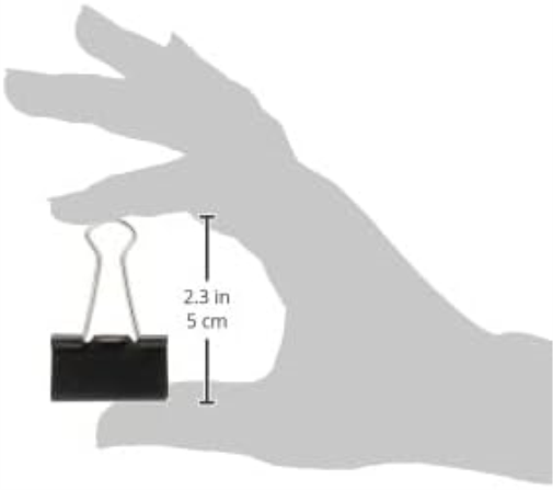 Clipper 32mm Foldback Clip - Black (Pack of 100
