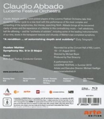 Mahler: Symphony No. 9 - Claudio Abbado & Lucerne Festival Orchestra