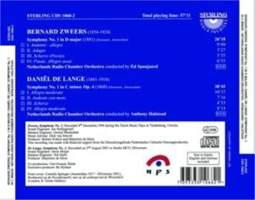 Symphony No. 1/symphony No. 1 (Halstead, Netherlands Rco)