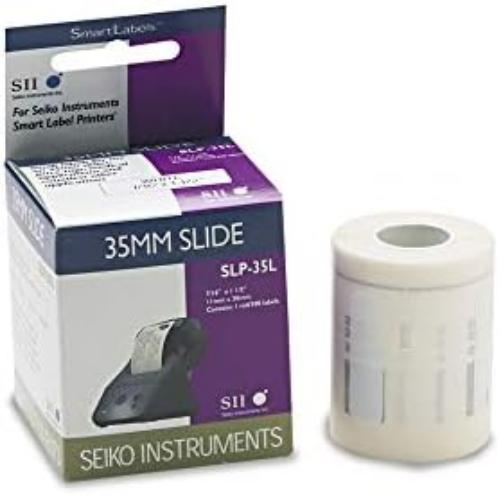 Seiko SLP-35L (11mmx38mm) 35mm Slide Labels (White) - Pack of 300 Labels