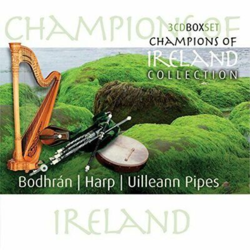 Champions of Ireland Collection: Bodhrán/Harp/Uilleann Pipes