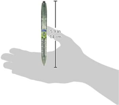Pilot Ecoball Recycled Ballpoint Medium, Black, Pack of 10