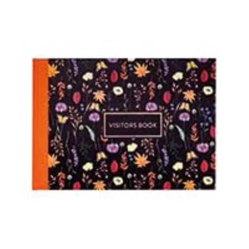 Pukka Pad, Bloom A4 Visitors Book – 96 Pages with 768 Entry Spaces – Includes Record Date, Name, Address, and Comment Fields – 120 GSM Paper –