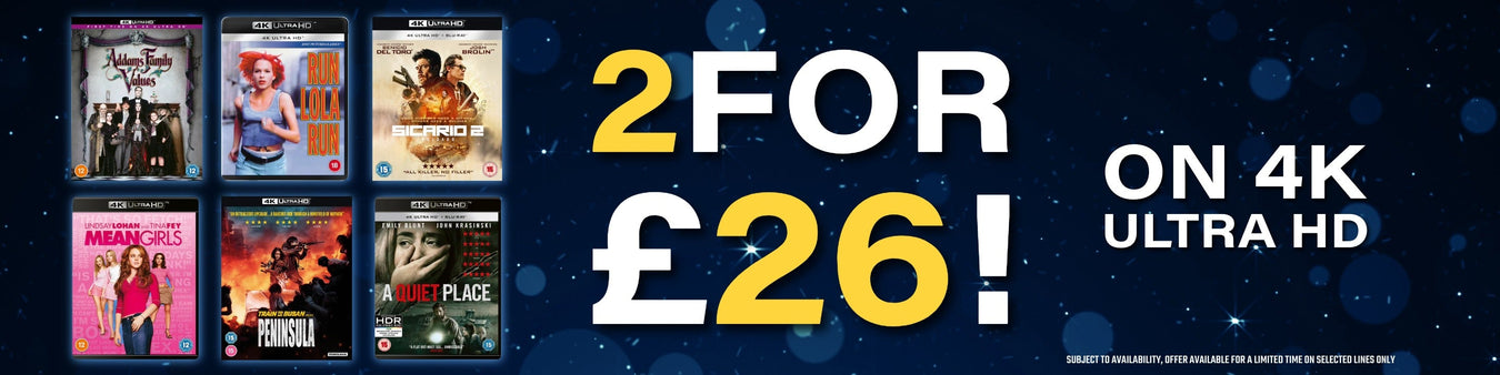 2 for £26 4K Ultra HD Blu-ray