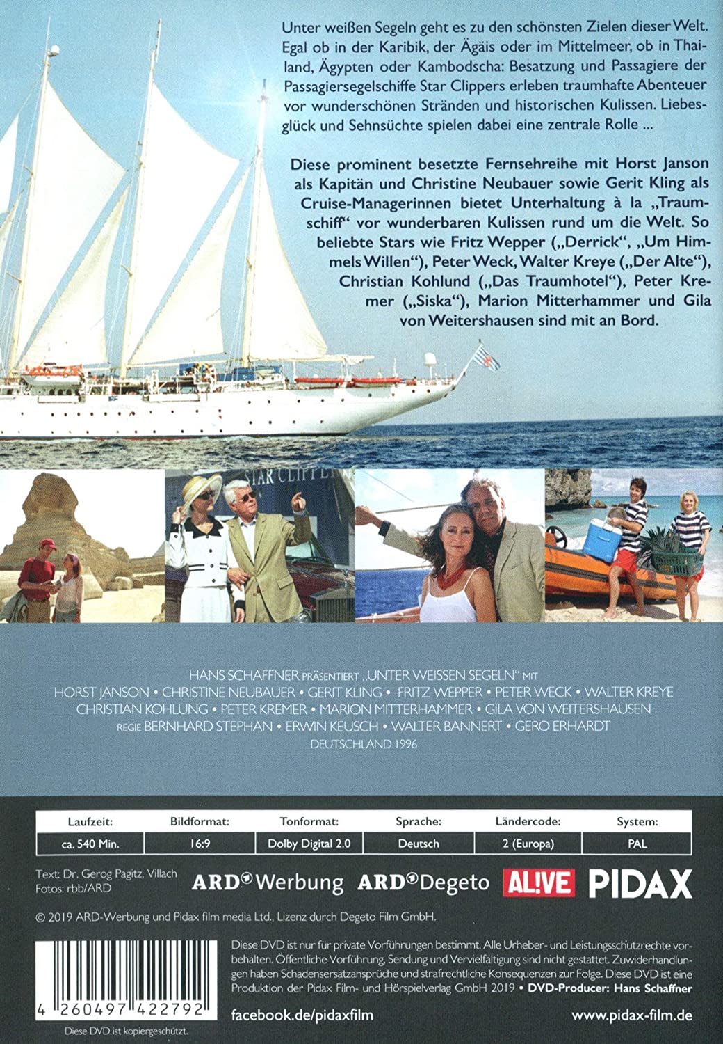 Unter weißen Segeln / Die komplette 6-teilige Urlaubsserie mit Starbesetzung (Pidax Serien-Klassiker)
