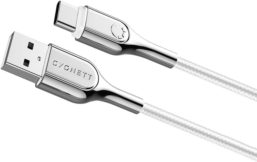 cygnett Armored 3.1 USB-C to USB-A (3Amp / 60W) Cable 1M - White