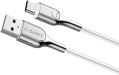 cygnett Armored 3.1 USB-C to USB-A (3Amp / 60W) Cable 1M - White