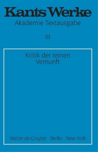 Kritik der reinen Vernunft