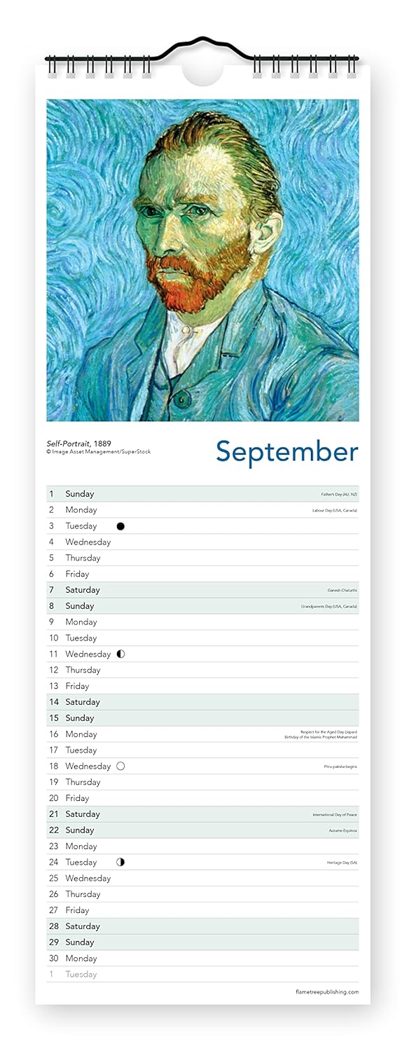 Vincent van Gogh Slim Calendar 2024 (Art Calendar)
