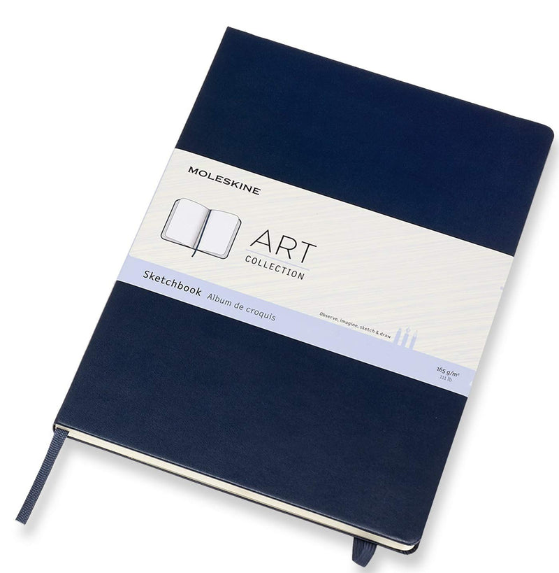 MOLESKINE ART A4 SKETCHBOOK SAPPHIRE BLUE