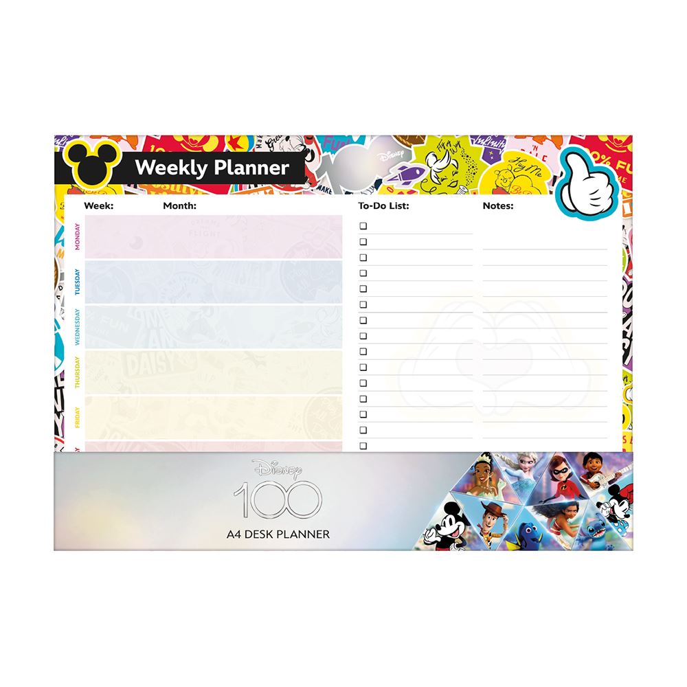 D100 (HAPPY FACES) A4 DESK PAD