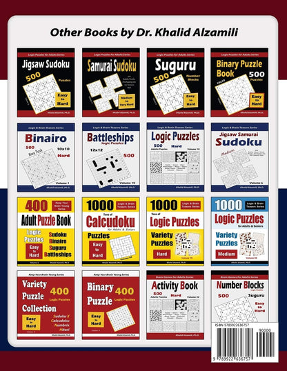 The Giant Book of Suguru : 1000 Medium Number Blocks (12x12) Puzzles