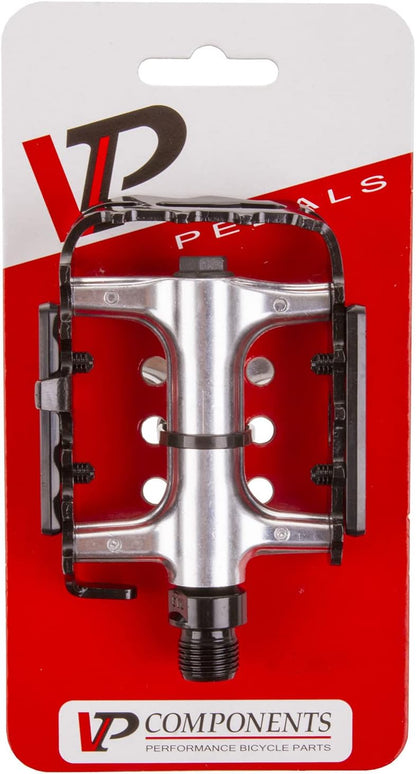 VP Comp P Components MTB Pedal with Black Cage- Silver