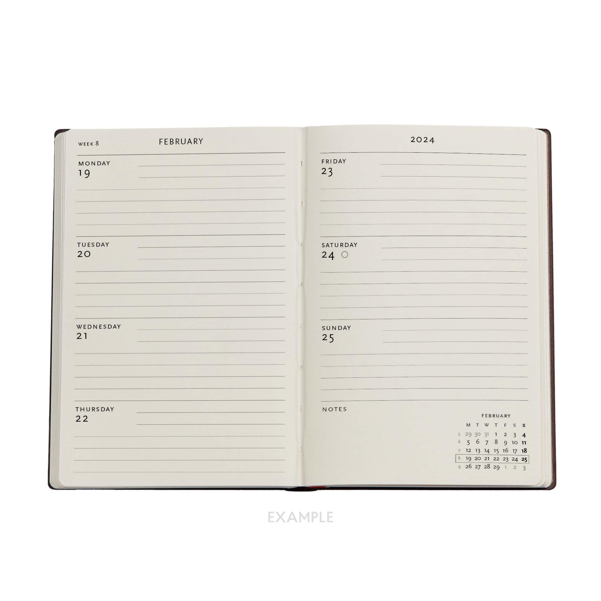 Moonlight (Olena’s Garden) Mini 12-month Dayplanner 2024