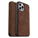 OtterBox Strada Case for iPhone 12 Pro Max, Shockproof, Drop proof, Premium Leather Protective Folio with Two Card Holders, 3x Tested to Military Standard, Brown Brown iPhone 12 Pro Max