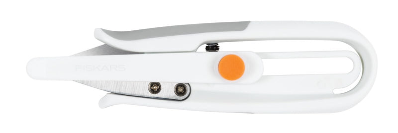 Fiskars Thread Cutting Shears, Stainless Steel, White/Orange, Standard Thread-Cutting Scissors - White