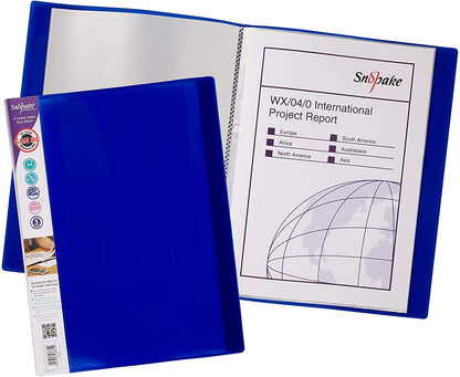 Snopake - Snopake A4 Display Book 24 Pocket Electra Assorted Colours (Pack 10) - 12219